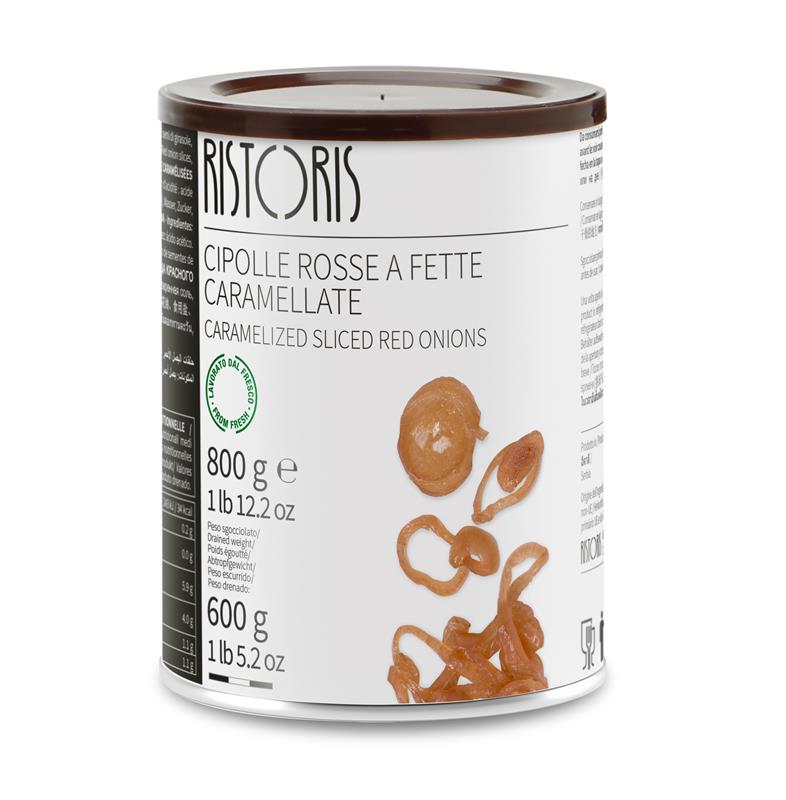 OIGNON ROUGE TRANCHÉ ET CARAMÉLISÉ - RISTORIS 6 x 400 g