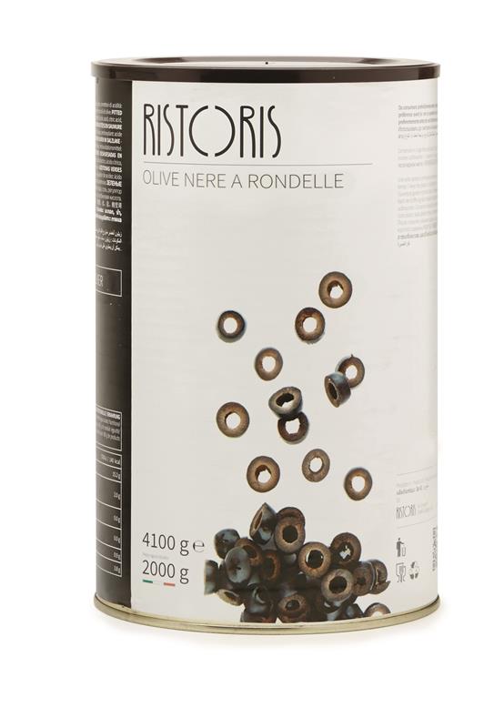 OLIVE NOIRE EN RONDELLE - RISTORIS 3 x 4.1 kg