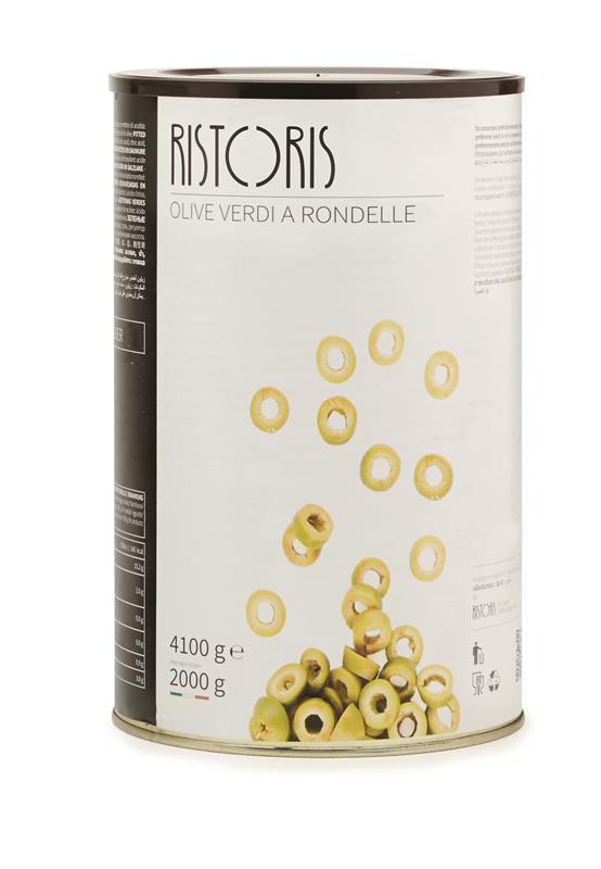 OLIVE VERTE EN RONDELLE - RISTORIS 3 x 4,1 kg