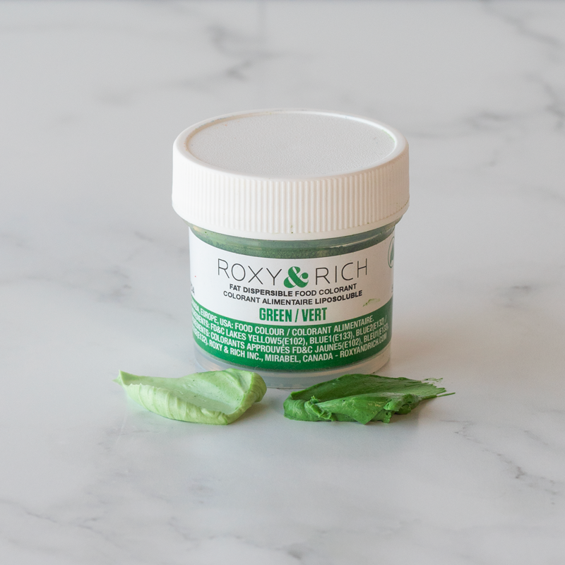 POWDER FAT DISPERSIBLE FOOD COLORANT GREEN - ROXY & RICH 50 G