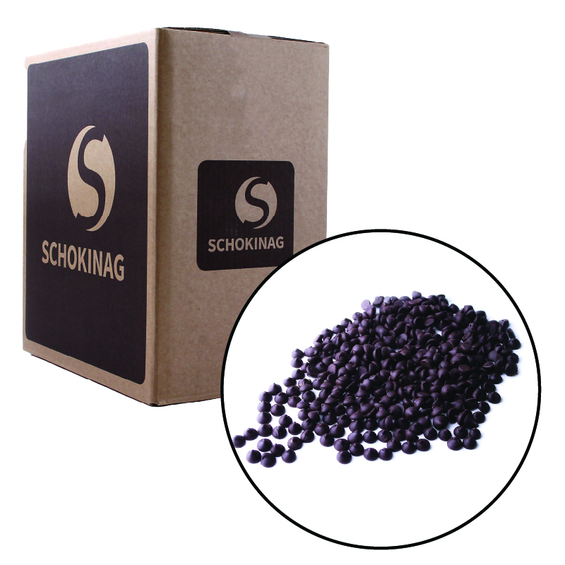 CHOCOLAT NOIR EN PISTOLES 49.7% (52/48/28) - SCHOKINAG - 10 kg