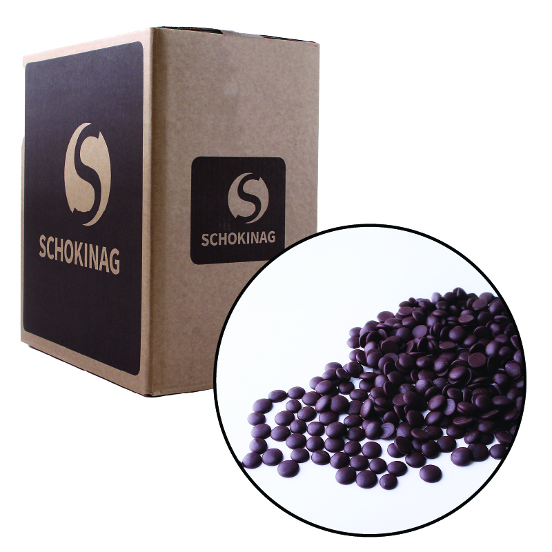 CHOCOLAT NOIR EN PISTOLES 54% (55/45/35) - SCHOKINAG - 10 kg