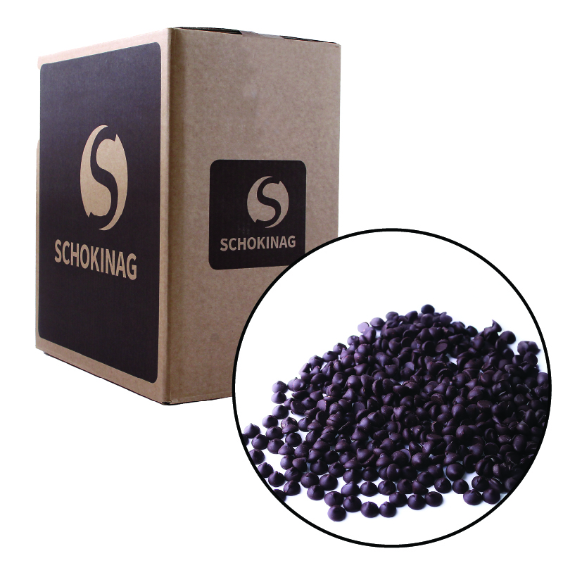 CHOCOLAT NOIR EN PISTOLES 71% (75/25/40) - SCHOKINAG - 10  kg