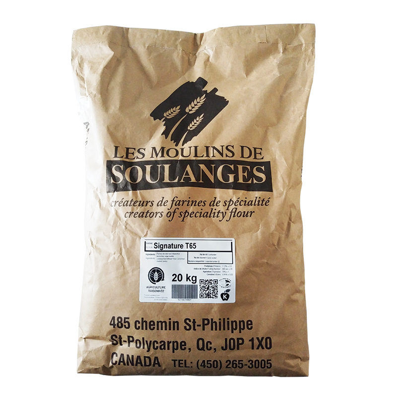 FARINE SIGNATURE T65 - LES MOULINS DE SOULANGES - 20 kg