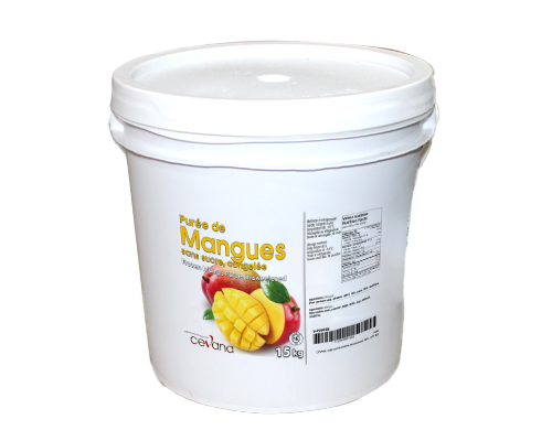 UNSWEETENED FROZEN MANGO PURÉE - CEVANA - 15 kg