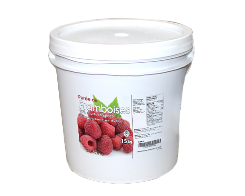 FROZEN RASPBERRY PUREE WITH 10% SUGAR - CEVANA - 15 kg