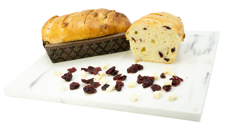PAIN BRIOCHE CANNEBERGES ET CHOCO BLANC SURGELÉ 10 UN