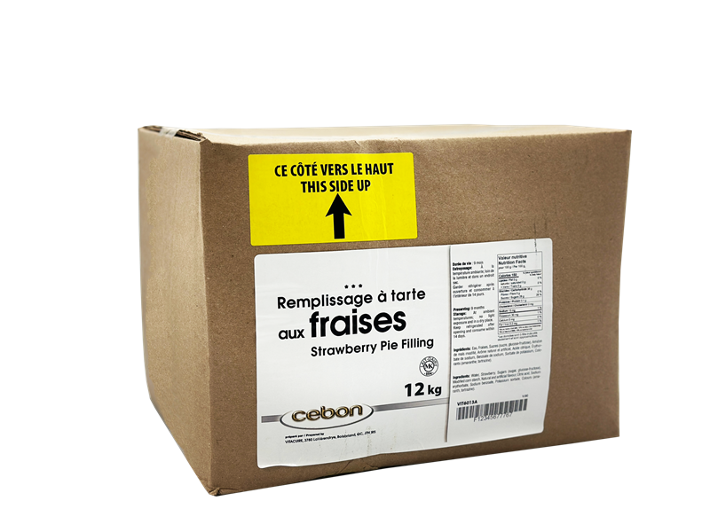 3* REMPLISSAGE POUR TARTE AUX FRAISES - CEBON - 12 kg
