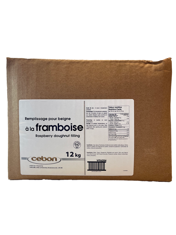 REMPLISSAGE À BEIGNE AUX FRAMBOISES - CEBON - 12 kg