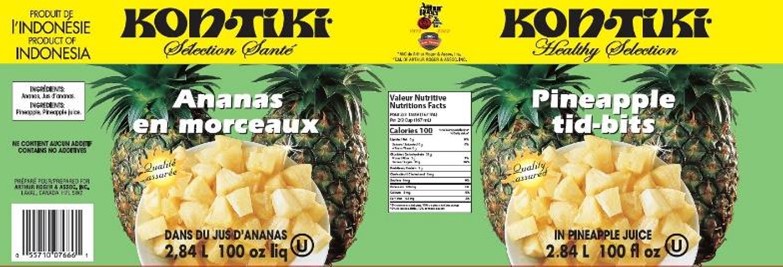 PINEAPPLE PIECES IN PINEAPPLE JUIICE